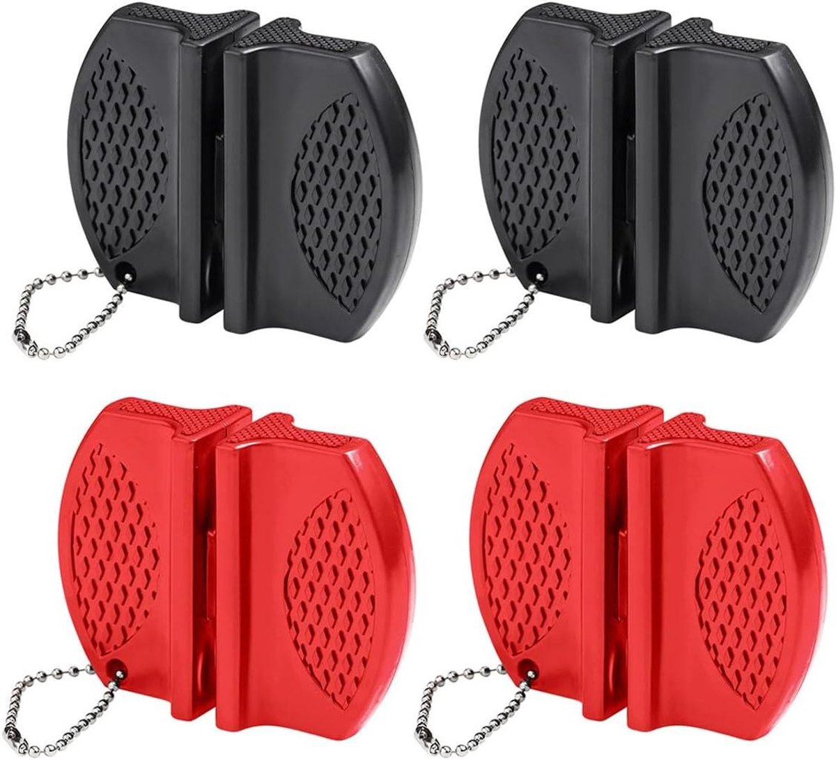 EGoods - Mini Draagbare Dubbelzijdige Slijper voor Keuken - Familie Kampeertochten Survival - Zwart