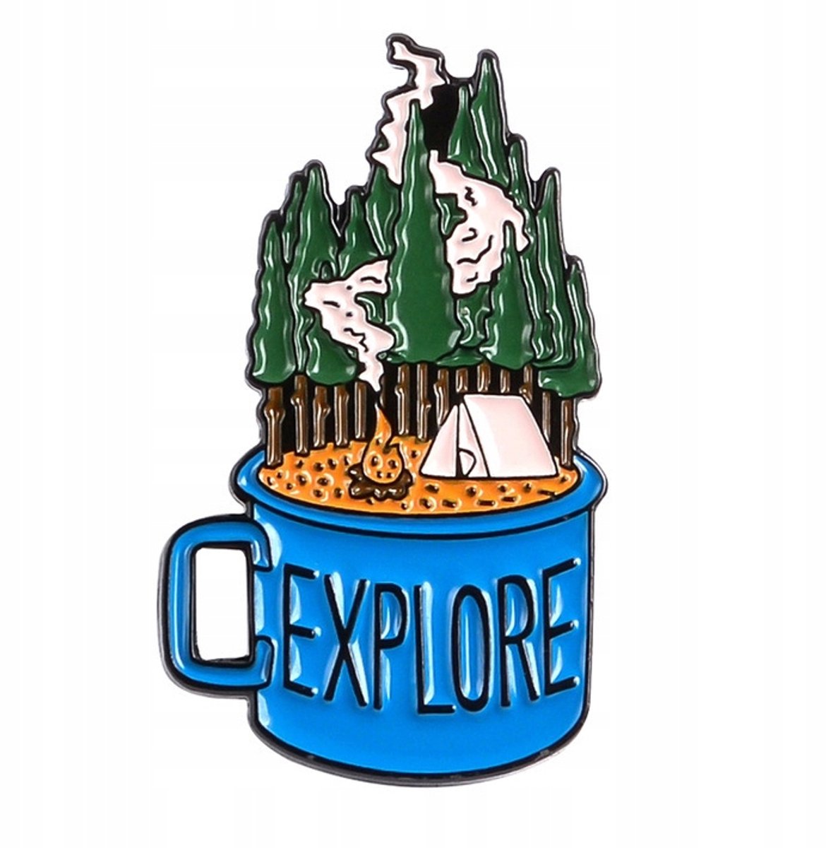 PINETS Explore Broche: Berg, Reizen, Tent, Bos