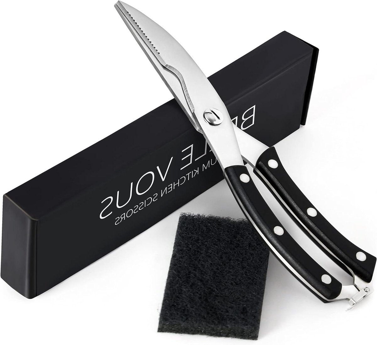 EGoods - Zware Schaar voor het Knippen van Gevogelte en Vlees - 25,5cm RVS met Geveerd Handvat