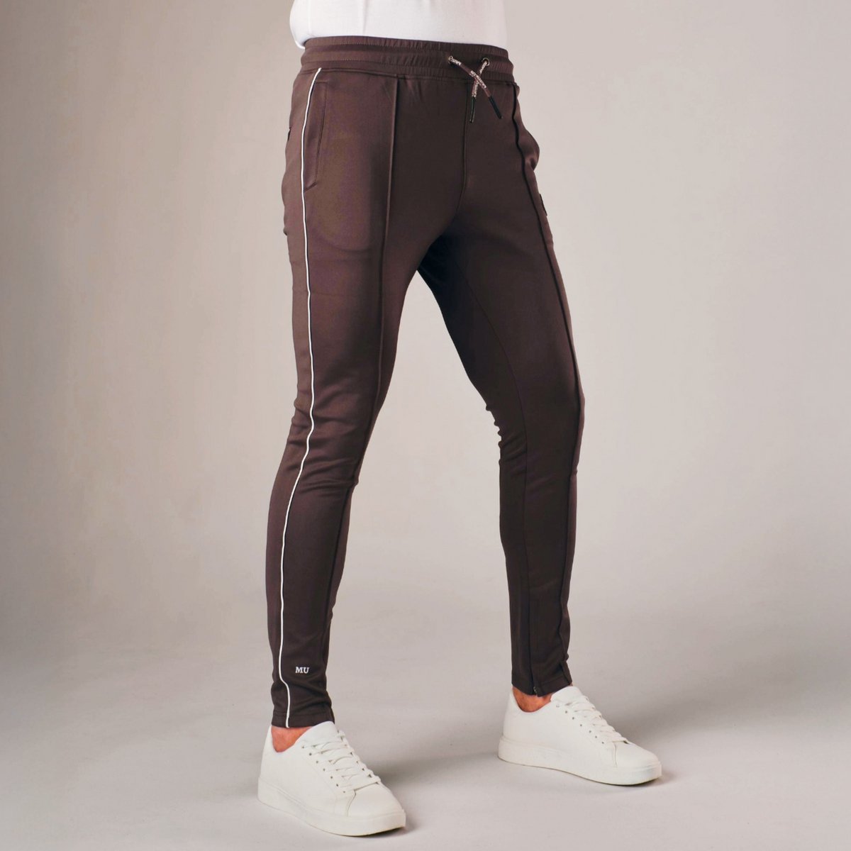Muscle Up® Trainingsbroek Heren - Extra Lang - Tapered Fit - Grijs - XL