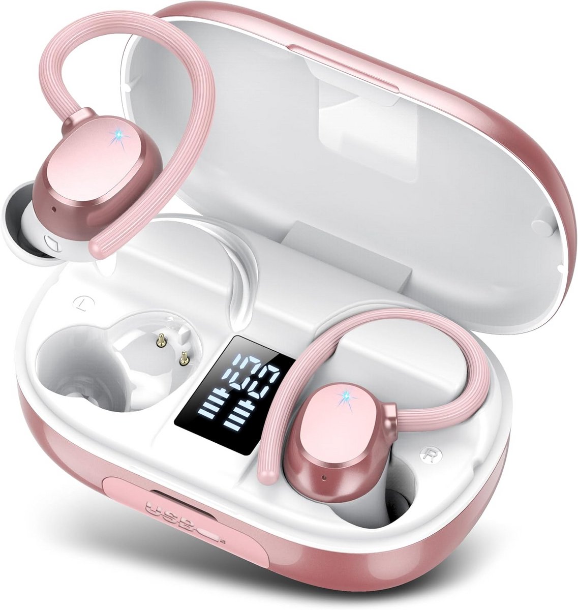 Draadloze Sportkoptelefoon Met Bluetooth 5.4 - Ideaal Voor Actieve Dagen