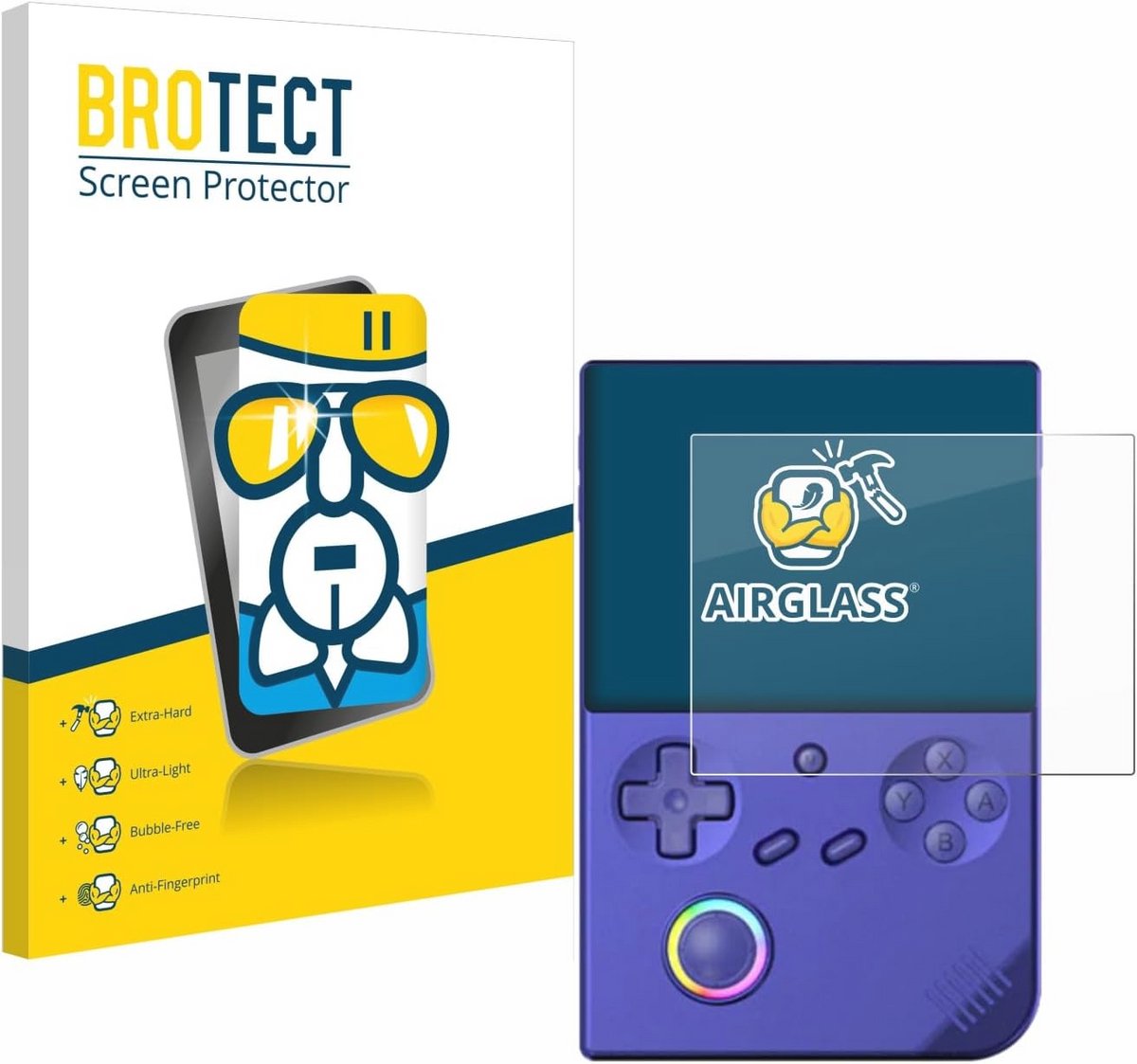 Glass Screen Protector Anbernic RG40XXV - 9H Hardness - Extra Dun & Licht