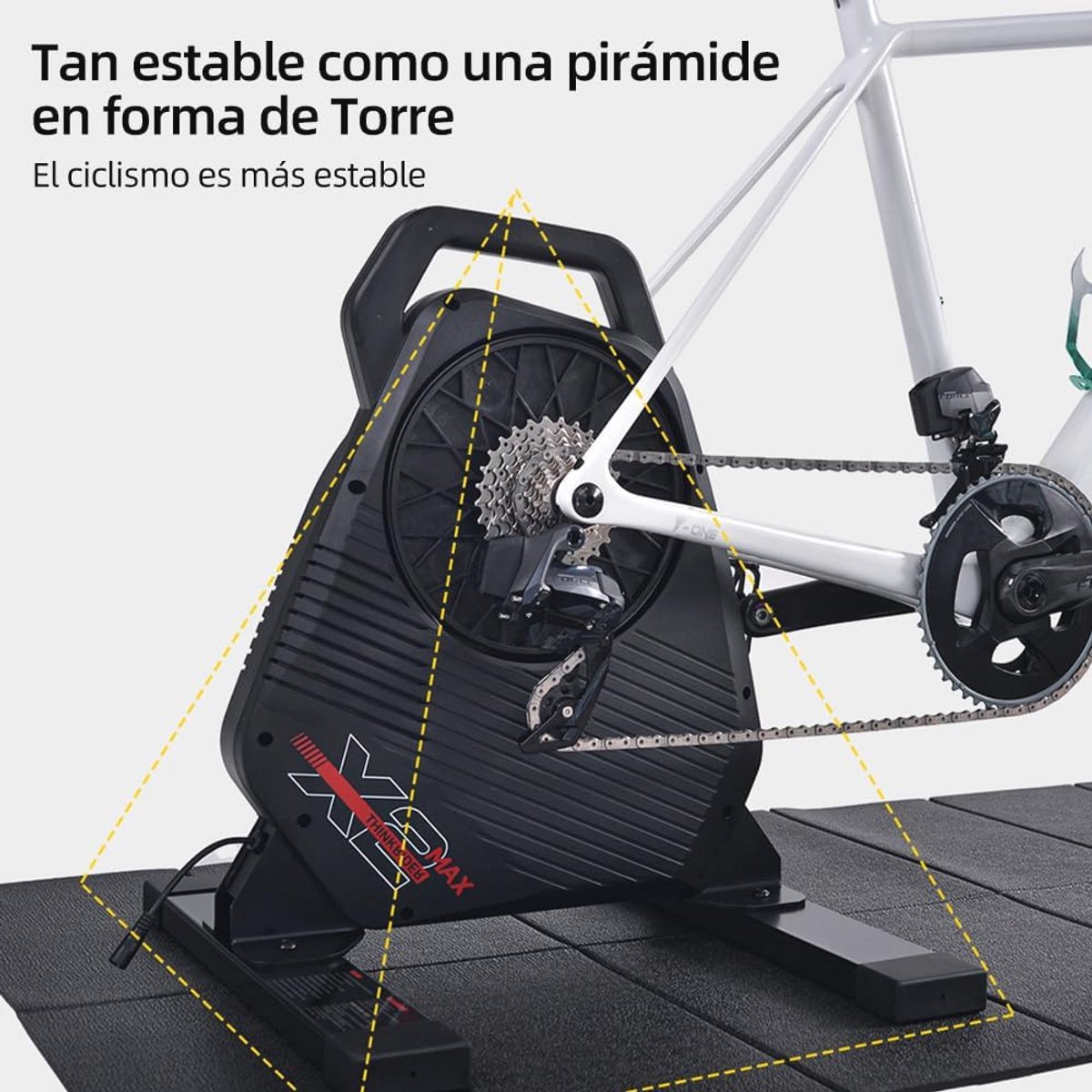Intelligente fietstrainer met stil en draagbaar ontwerp - Compatibel met ANT+ en BLE