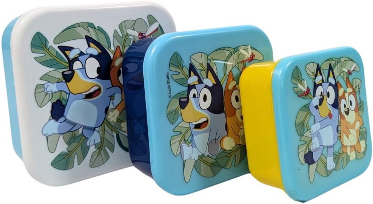 Set van 3 Stapelbare Snack- en Lunchboxen voor Kinderen - 11,5 cm