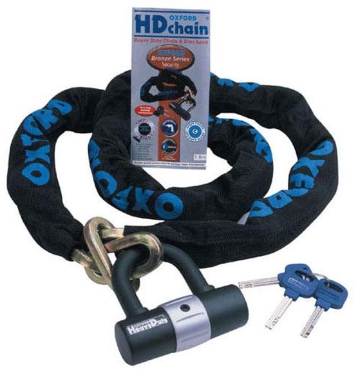 Oxford HD 2.0m Kettingslot Verkocht Veilige Motorfiets Kettingslot Motorfiets Scooter Beste Beveiliging Diefstal Bescherming