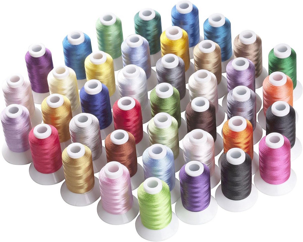 Borduurgaren voor borduurmachine - 40 kleuren, 500 meter spoel
