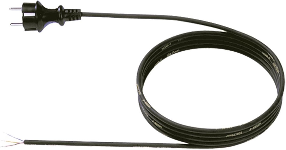Verlengsnoer met Veiligheidscontact 5 Meter Zwart H07RN-F 3G1.5mm2