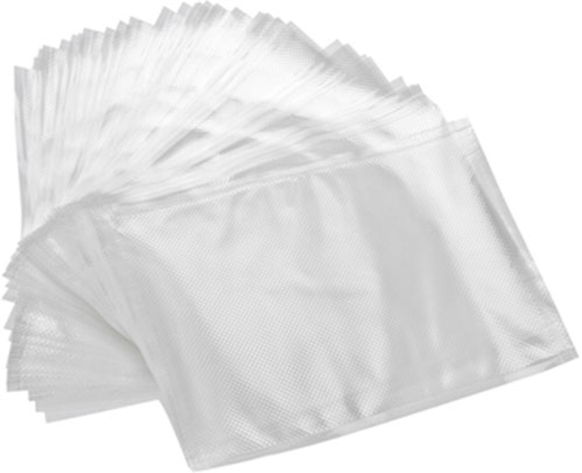 Professionele Vacuumzakken Voedsel met Reliëf - 20 x 30cm - 100 stuks - Vacumeerzakken - Sous-vide-zakken - Vacuümzakken - Vacuüm opbergzakken
