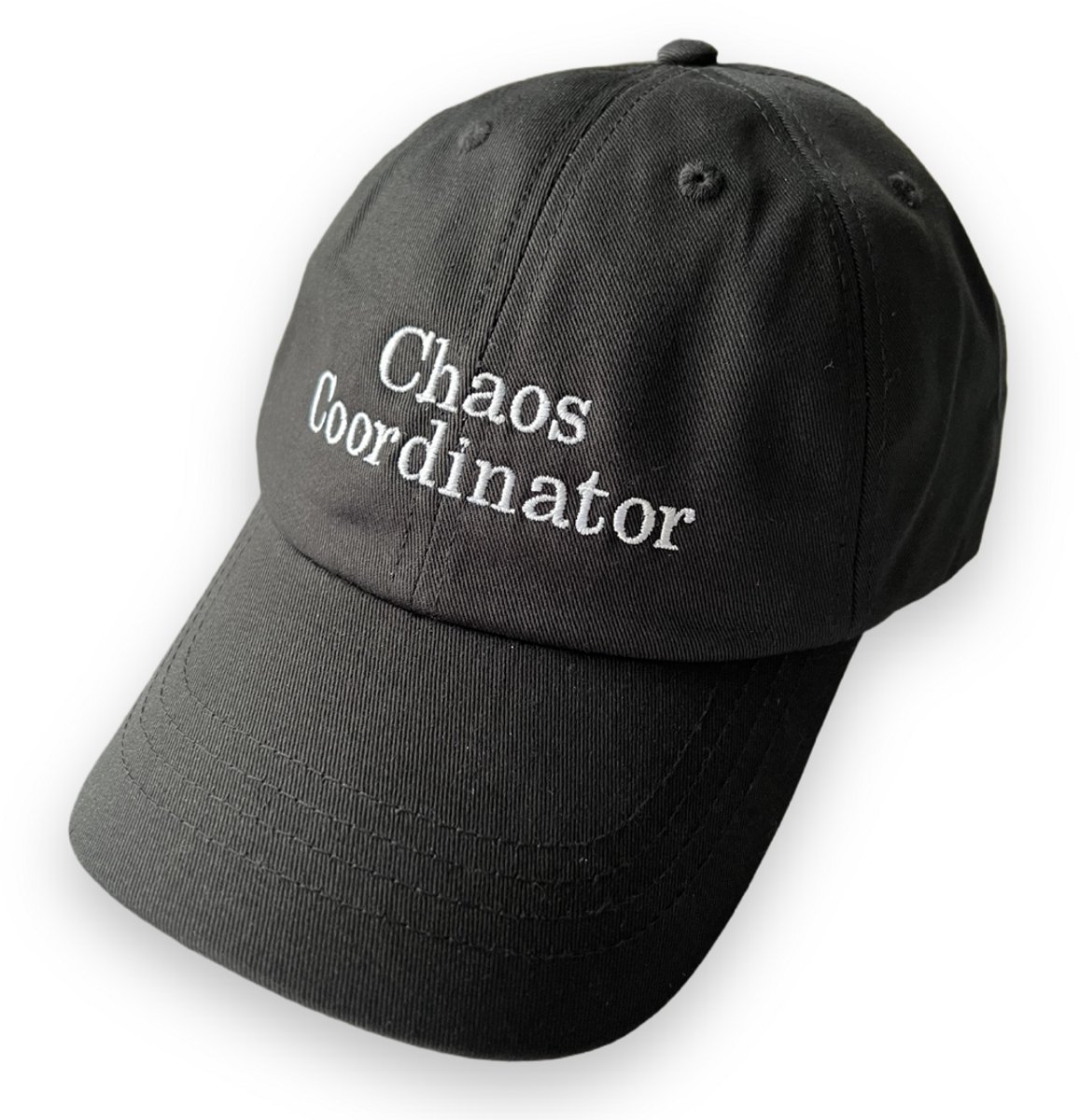 Chaos coordinator- geborduurde dad cap - hat - pet - embroidered - 100% Organic cotton