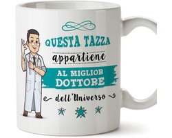 Koffiemok Bedankt Italiaanse Medische Beroep Hoge Kwaliteit Keramiek 330ml