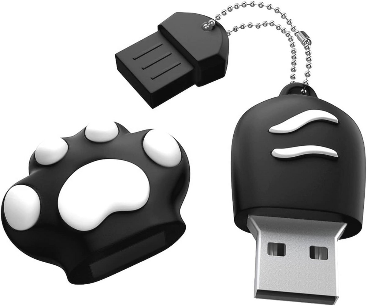 Mini USB-Stick 64 GB met Creatief Ontwerp - Hoge Capaciteit - Zwart