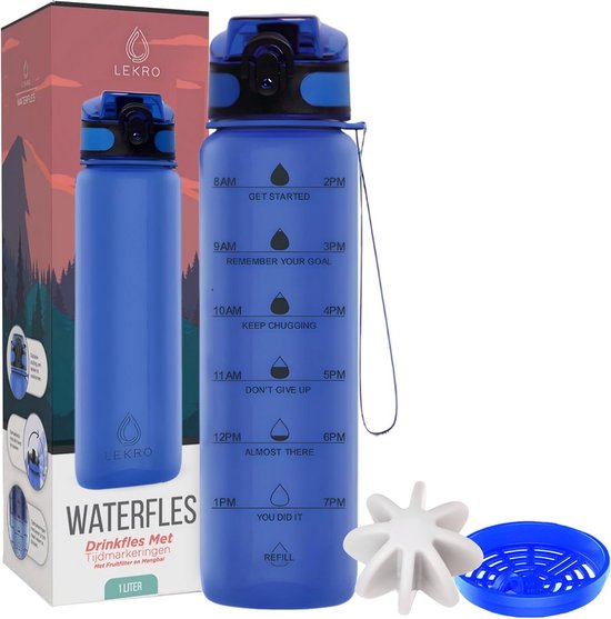 Wessper Glazen drinkfles 1 liter, Motivatie fles met hydratatie schaal, Borosilicaat glazen flessen met siliconen hoes, BPA-vrij veilig materiaal - Geel