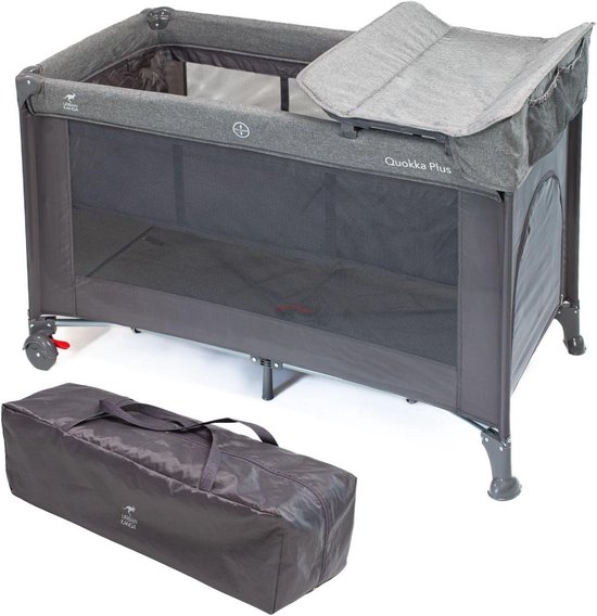 Baby Reisbedje 60x120cm met Aankleedkussen en Bassinet