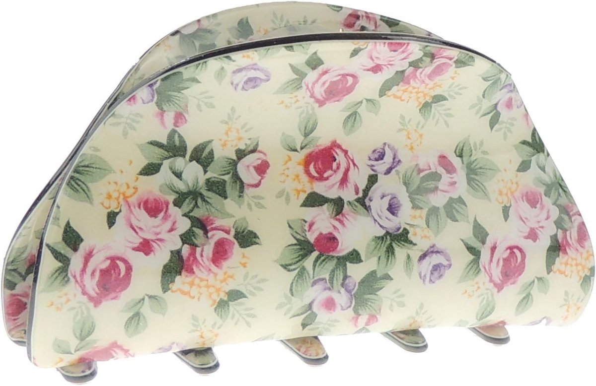 Grote Haar Klem met Bloemmotief voor Dames - Stijlvolle Haaraccessoire