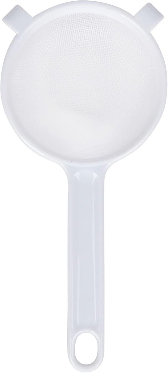 Ronde zeef van kunststof met nylon vlechtwerk - 7 cm