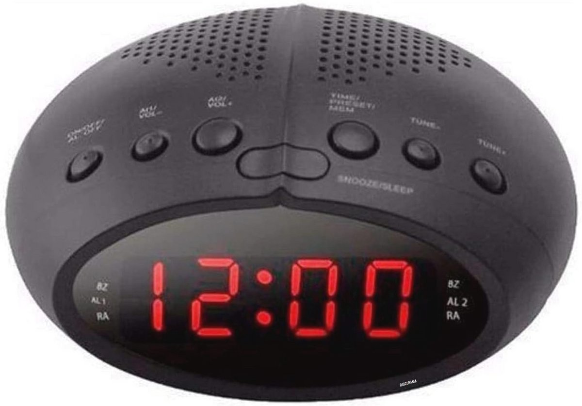 Digitale Wekkerradio met LED-Kleurenscherm en Snooze-Functie