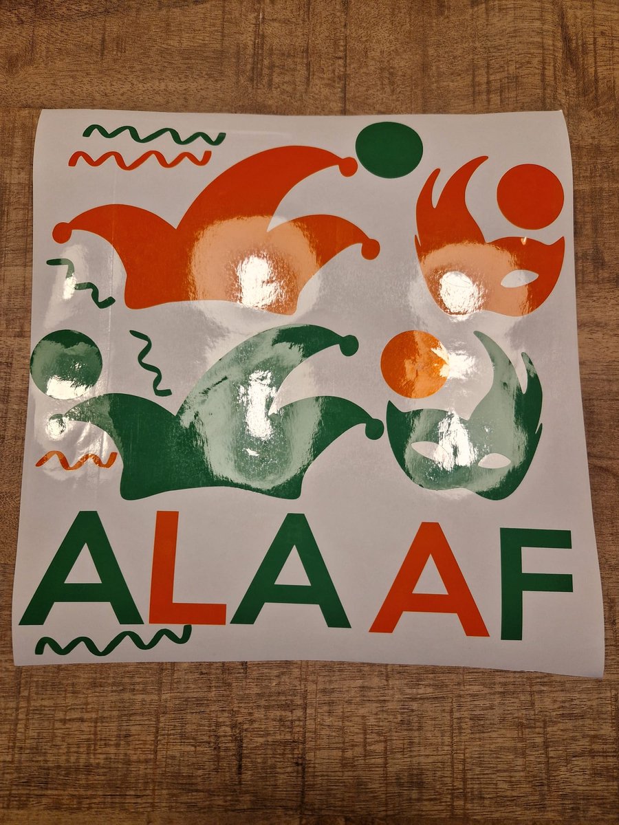Herbruikbare statische raamsticker ALAAF