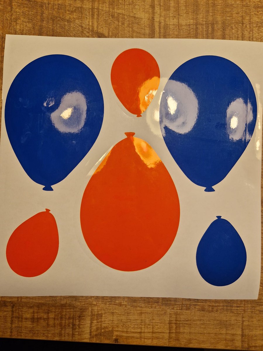 Herbruikbare statische raamsticker BALLON