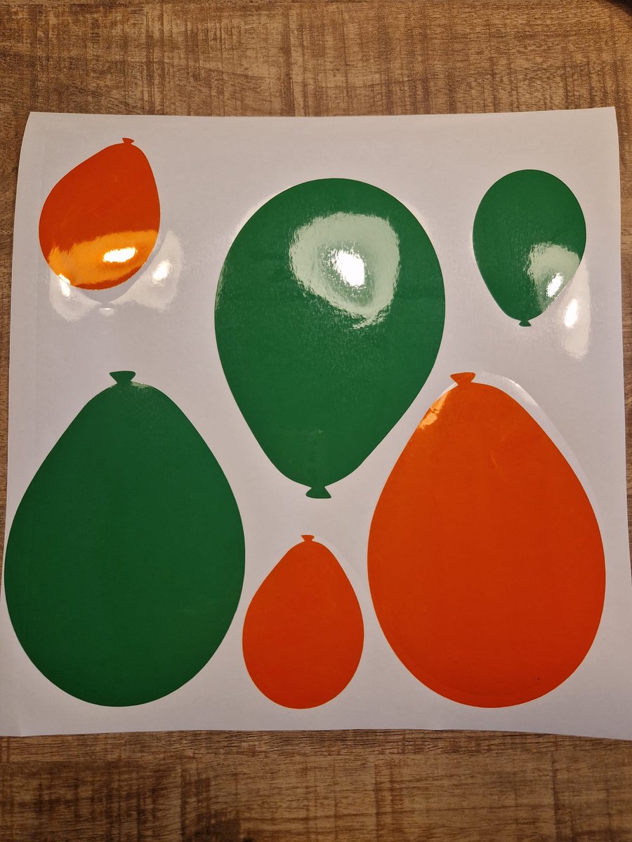 Herbruikbare statische raamsticker BALLON