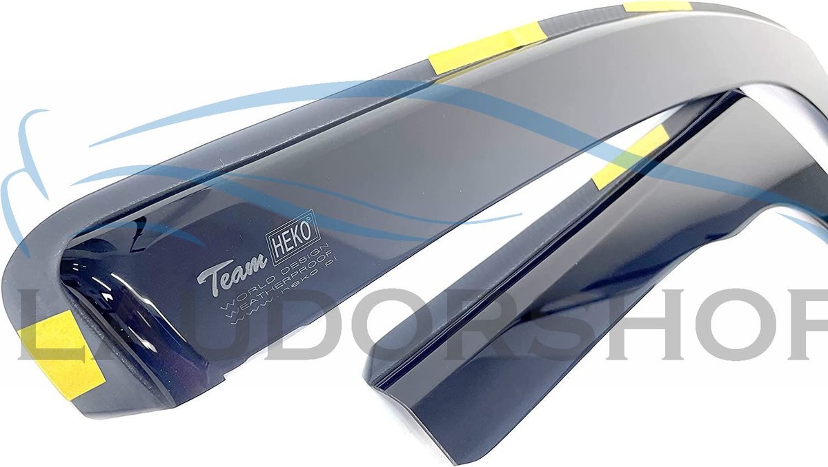 Zijwindschermen pasvorm tbv Toyota Prius (type1 / XW 10/11) set donkere windschermen a 2 stuks voordeuren - model 1997-2003 raamspoilers fenders visors Team Heko