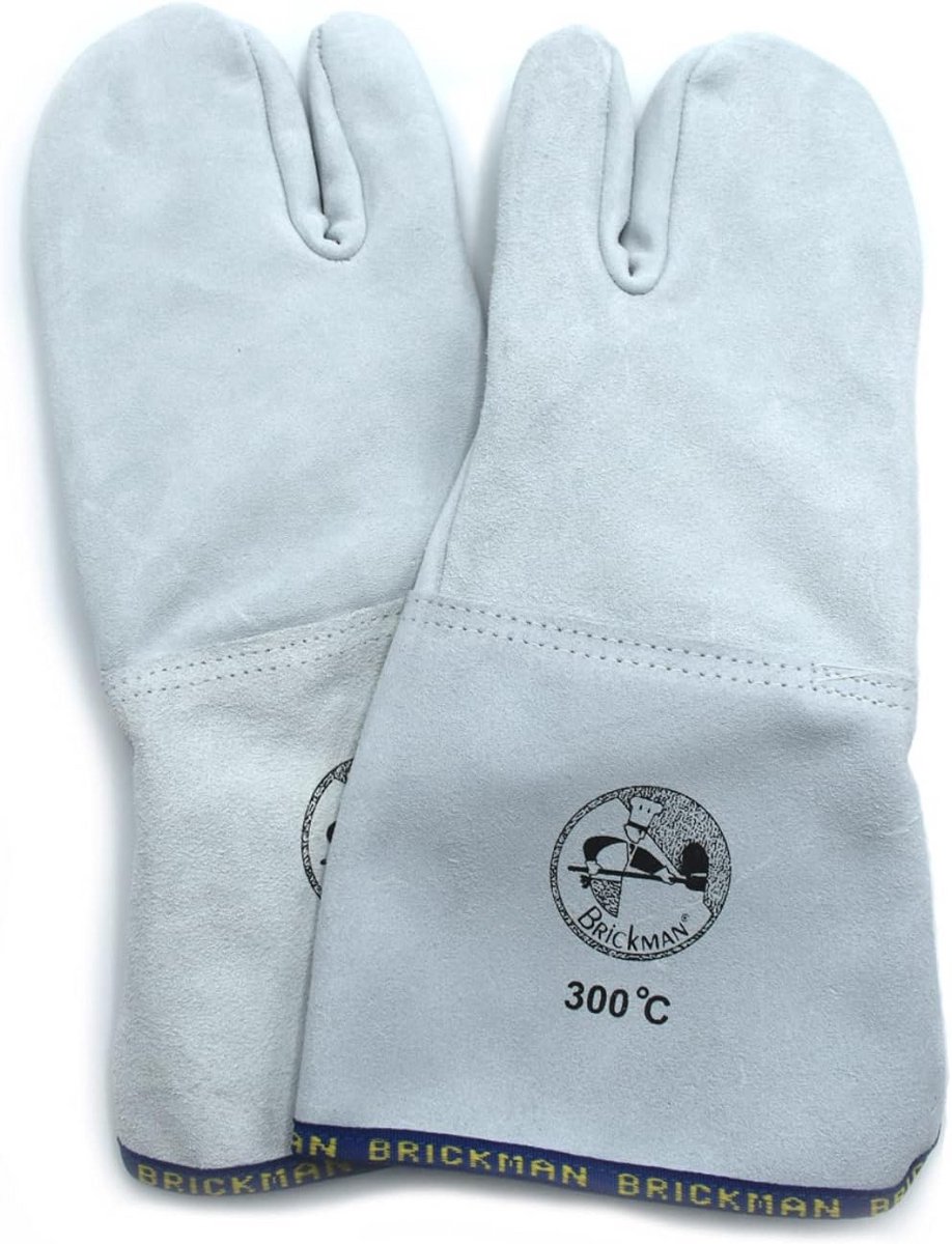 Hittebestendige Las- en Werkovenhandschoenen Leer 300°C 15 cm