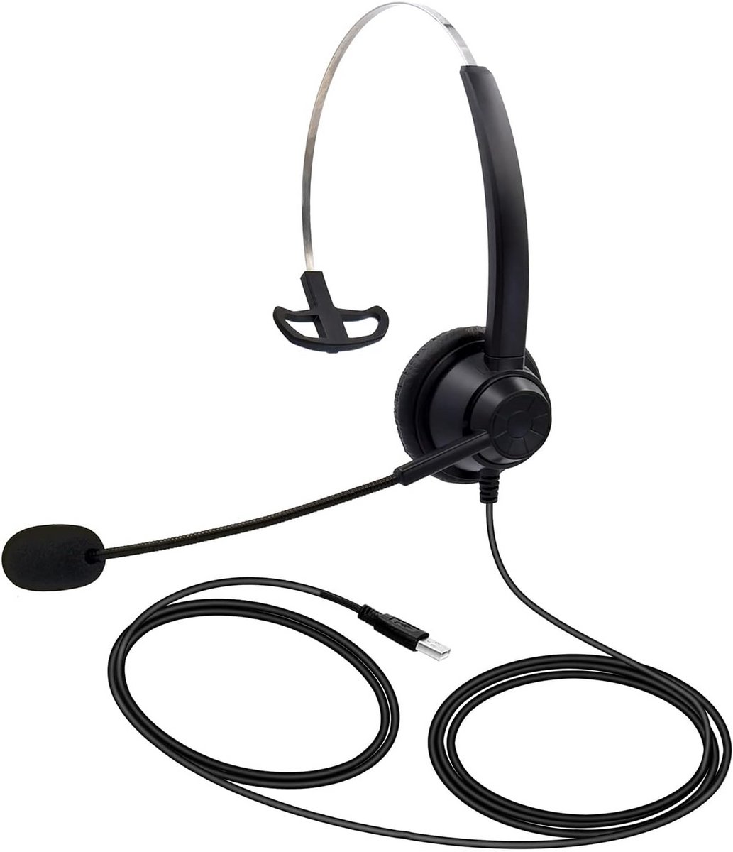 USB Headset met Microfoon voor Callcenter en Thuiswerken