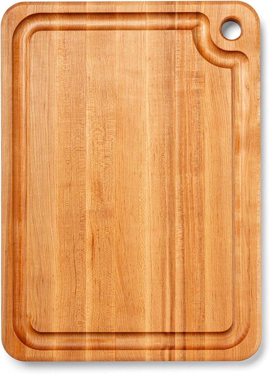 Reversibel Houten Blok om te Snijden met Sapgroef - 56 x 3.2 cm