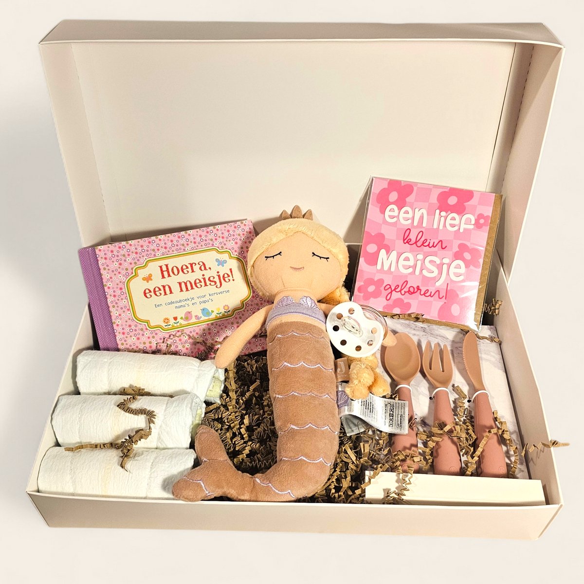 Luxe kraamcadeau baby meisje – compleet geboorte cadeau - zeemeermin Ella Jollein