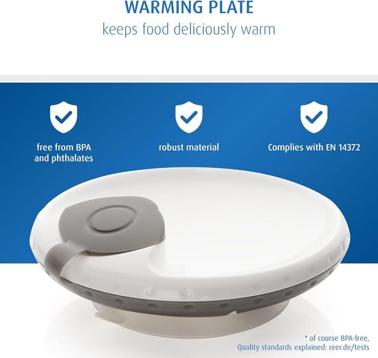 Warmhoudbord met zuignap voor baby’s – Antislip eetservies dat maaltijden langer warm houdt — afbeelding 5