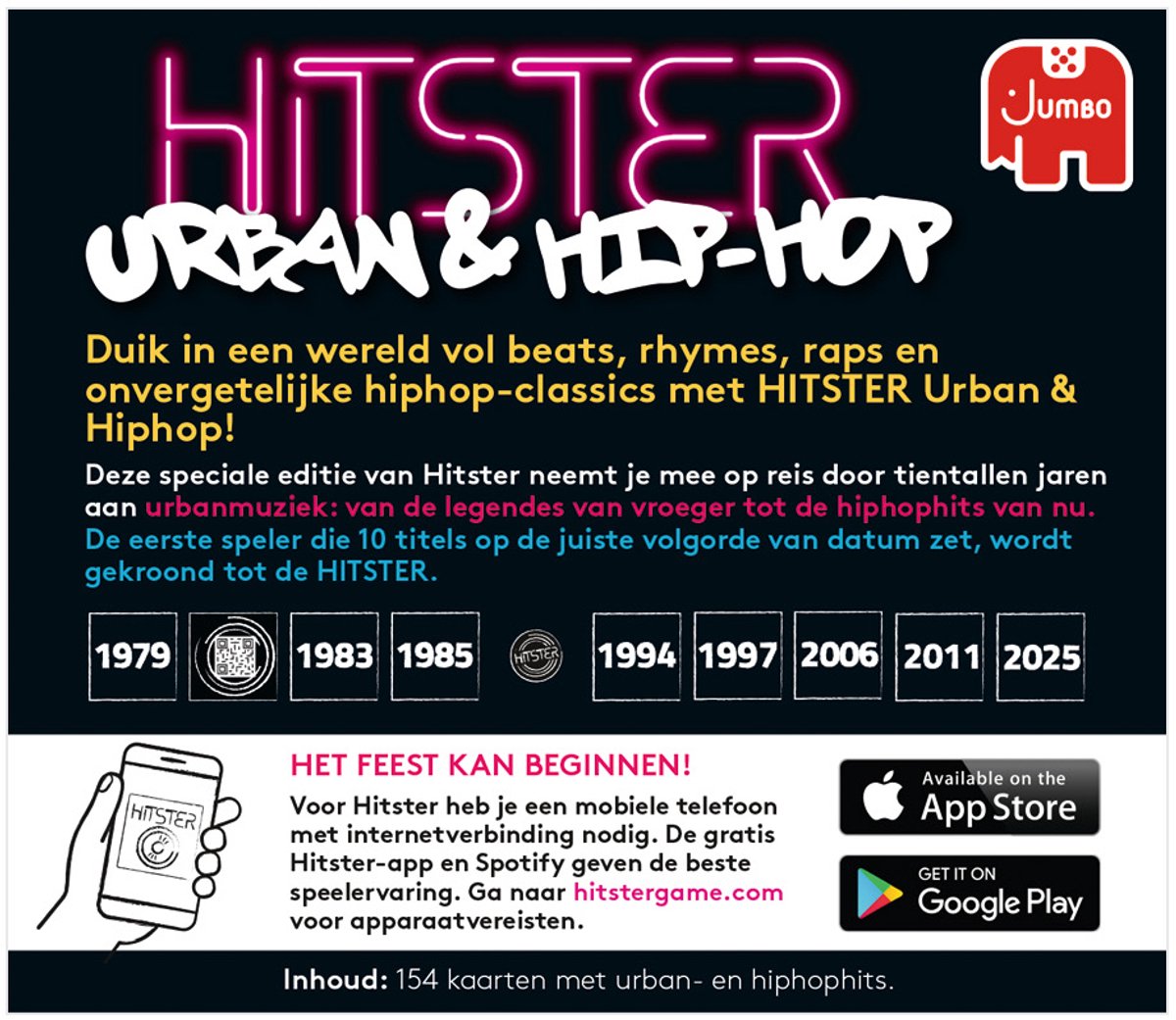 Jumbo - Hitster - Urban & Hip-Hop - Uitbreidingsset - Partyspel - Actiespel - Muziekspel vanaf 16 jaar — afbeelding 6