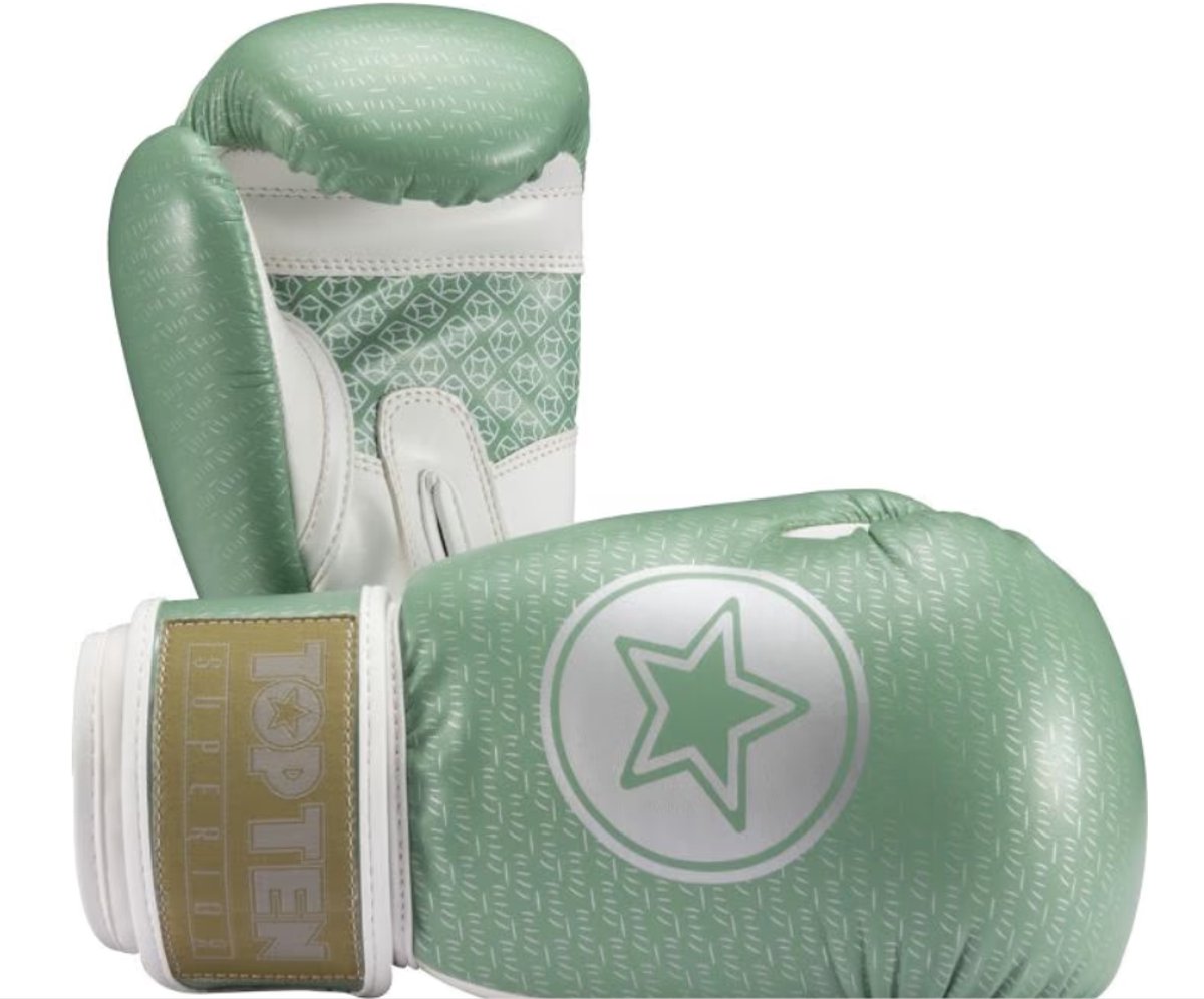 Bokshandschoen groen TOP TEN 12OZ