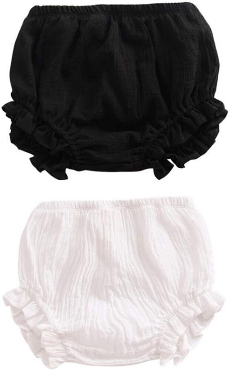 Linnen Luiershorts Rompertje Set voor Baby Jongens en Meisjes