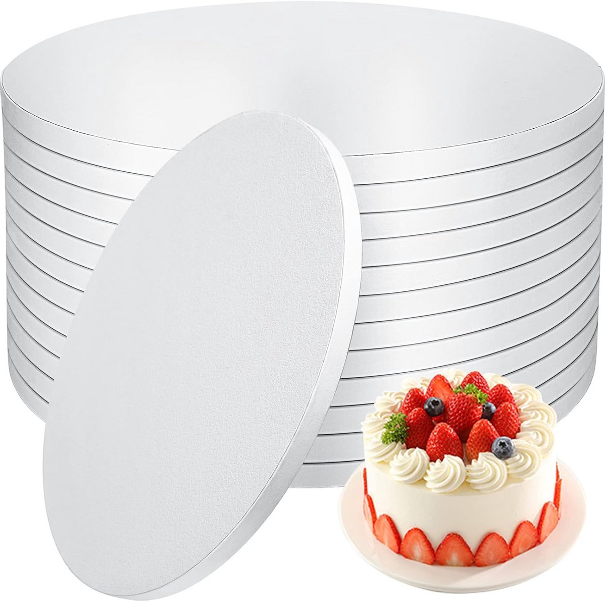 12 Stuks Ronde Cake Boards 30.5 cm Dik Karton Stevige Taartbodem