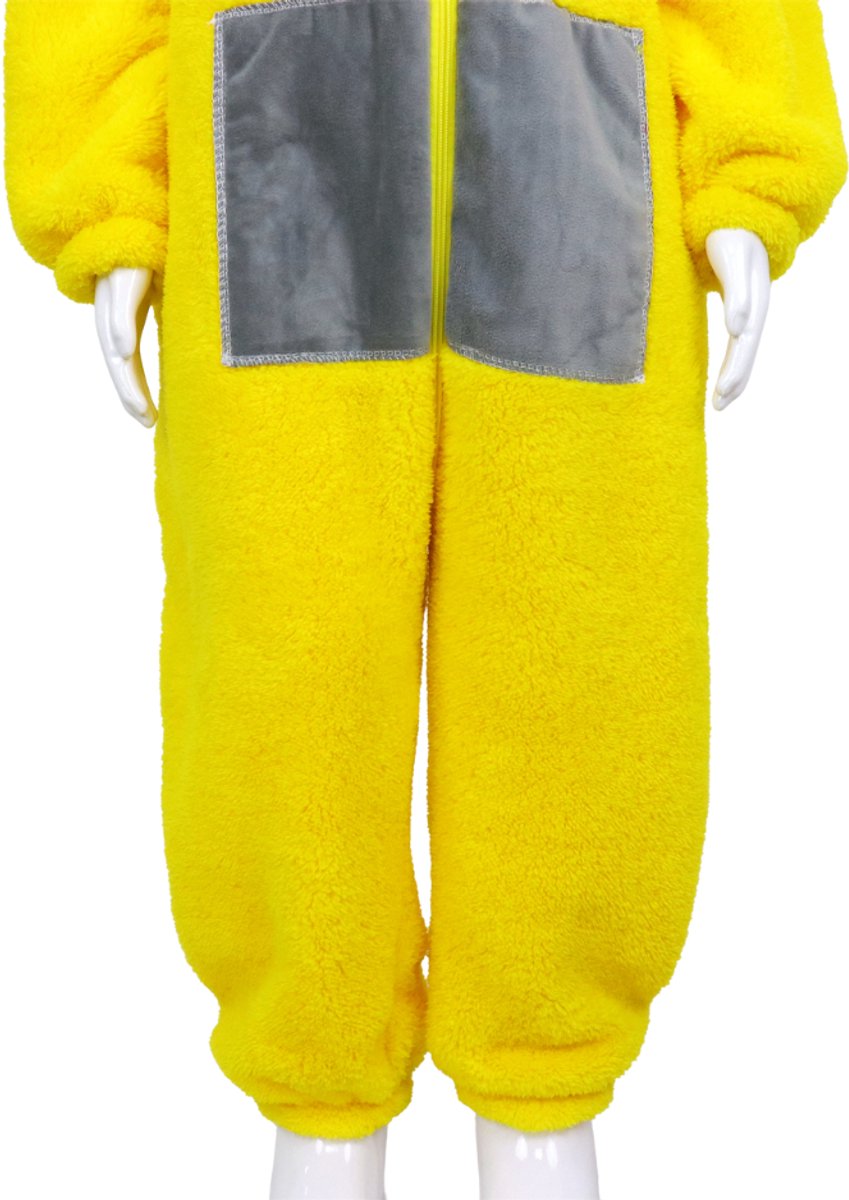 JOYAKIDS® Tele Onesie Laa Kinderen | Carnavalskleding Jongen & Meisje | Verkleedkleren Meisjes Jongens | Geel Verkleedkostuum Kids | Tubbie Kostuum Kind | Carnaval kleding | Verkleedkleding | Verkleed als | Groepskostuum | — afbeelding 11