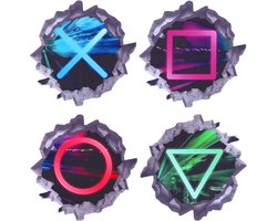 3D Muurstickers Gamer voor Gaming Kamer - Kleurrijke Decoratie voor Tienerkamers