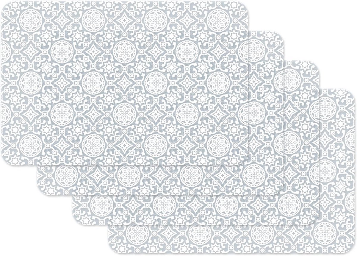 Wassenbare Eetkamer Placemat 45 x 30 cm - Set van 4 - Voedselveilig en Duurzaam