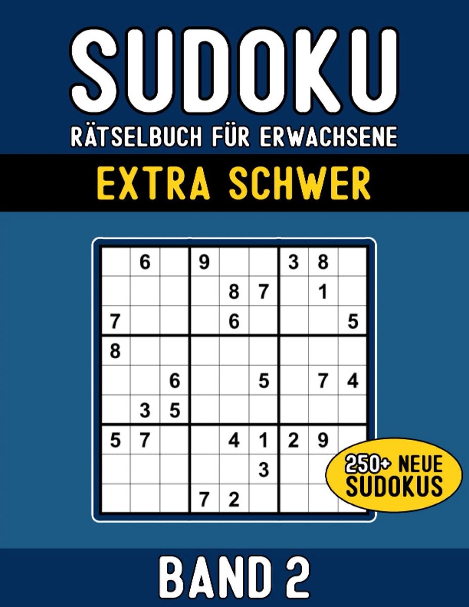 Extreem Moeilijke Sudoku Puzzelboek voor Volwassenen met Meer dan 250 Oplosbare Puzzels