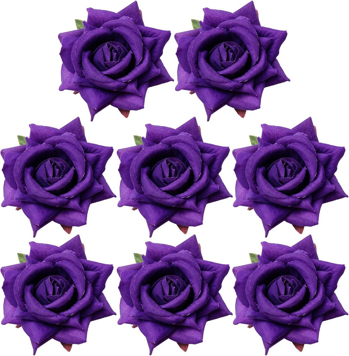 8 Stuks Roos Haarclips en Broches - Bloemen Hoofddeksels voor Feest en Bruiloft