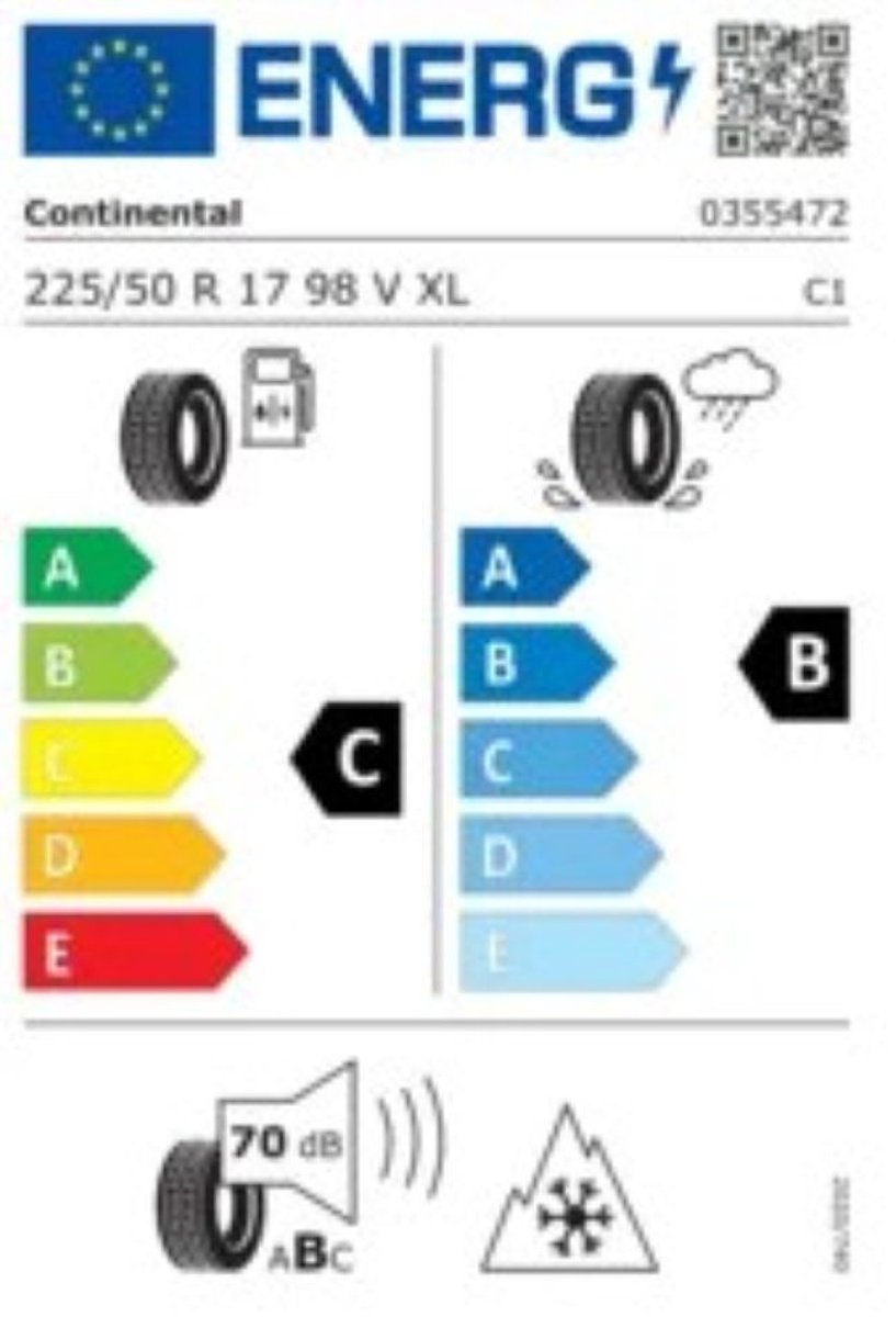 Continental WinterContact TS870 225/50 R17 98V XL FR 3PMSF Dot code 4522 – foto 2