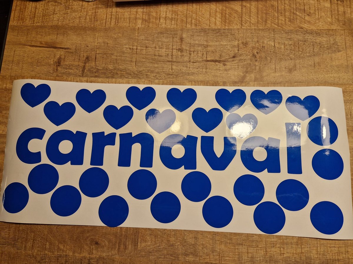 Herbruikbare statische raamsticker CARNAVAL