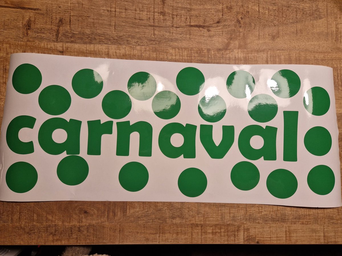 Herbruikbare statische raamsticker CARNAVAL