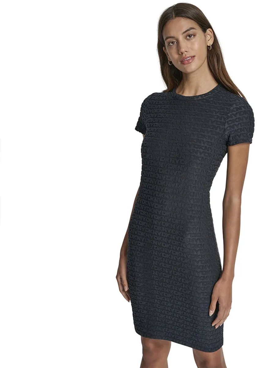 Dkny Dj6d9168 Korte Mouw Jurk Zwart S Vrouw