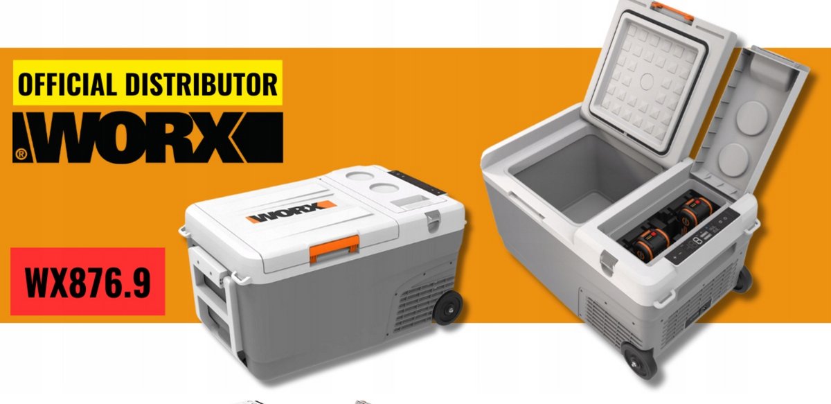 WORX ACCU-GEVOEDE KOELBOX WX876.9