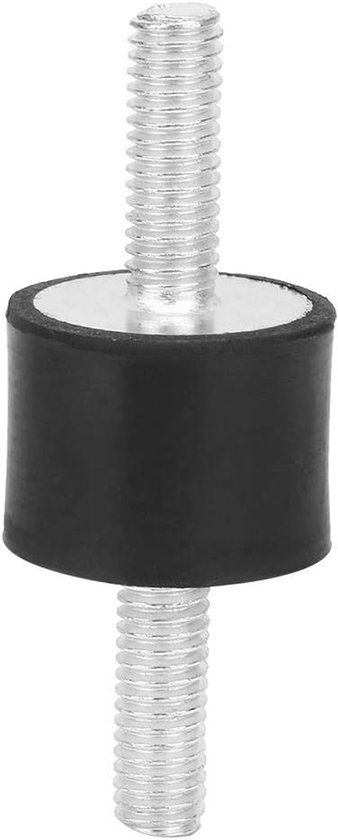 Norhogo 4x M6 Rubberen Trillingsdempers – 20x20mm, Voor Motoren, Pompen, Compressoren, Zacht Rubber & Staal