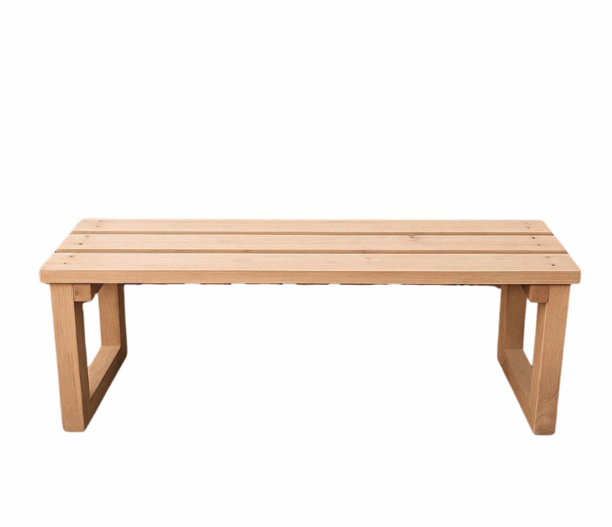 Handgemaakte Houten Tuinbank Steigerhout 3 zits - Lichtgewicht – Gemonteerd Geleverd - Naturel Tuinbank 170x45x38 cm - Ideaal voor Drie Personen - Behandeld Met Olie (beits) - Bank voor Tuin / Terras / Balkon