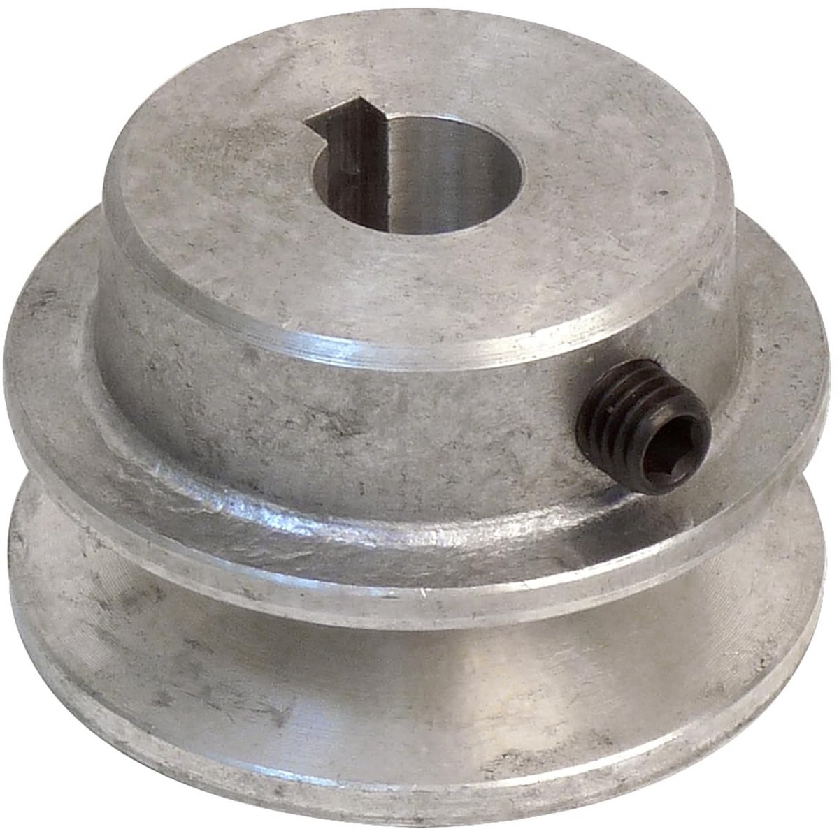 Aluminium Polie Katrol - Diameter 80 mm - Asgat 24 mm - Voor Machines en Apparatuur