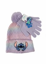 Disney Stitch Kinder Winterset – Muts & Handschoenen – Warm & Zacht – Pastel – One Size – Meisjes – Officiële Disney Stitch Merchandise