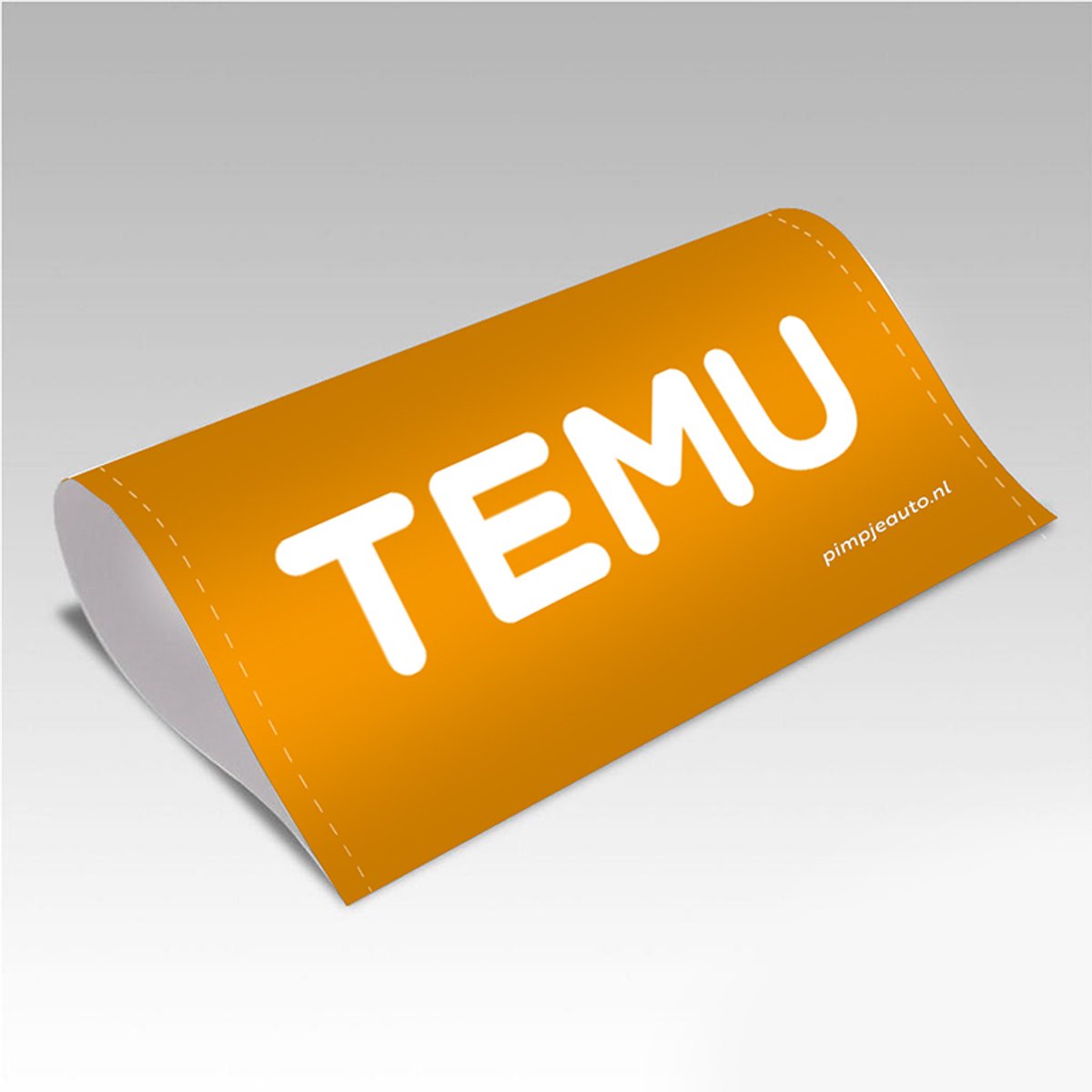 PimpJeAuto-Pimpers-Temu-Oranje-Medium-160x80mm-Zelfklevend