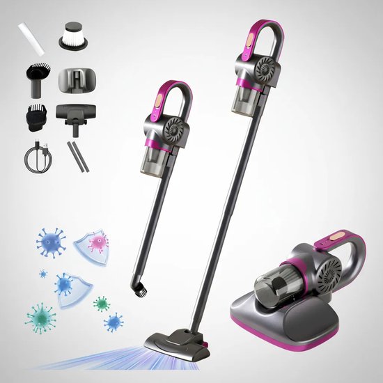Draadloze 4-in-1 Handstofzuiger met 8500Pa Zuigkracht - Draadloze - €69,48