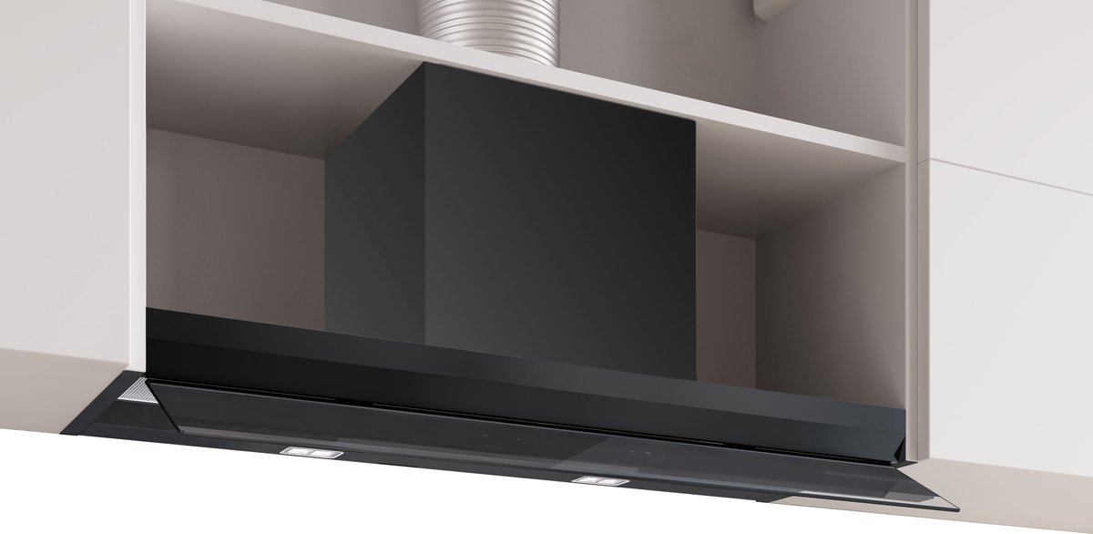 Bosch DBB97DP60 - Serie 6 - Afzuigkap - Geïntegreerde schouwkap - 90 cm - Zwart - Energielabel A